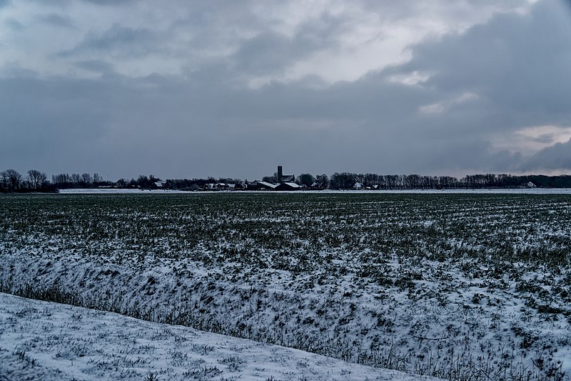 File:Texel - De Waal - De Staart - View SSE towards De Waal in Winter.jpg