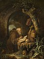 Dou, GerritDutch, 1613 - 1675The Hermit1670oil on oak paneloverall: 46 x 34.5 cm (18 1/8 x 13 9/16 in.)framed: 60.3 x 50.1 cm (23 3/4 x 19 3/4 in.)Timken Collection1960.6.8