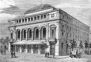 Das Théâtre-Lyrique, Gebäude des Theaters ab 1862 (Abbildung von 1863)