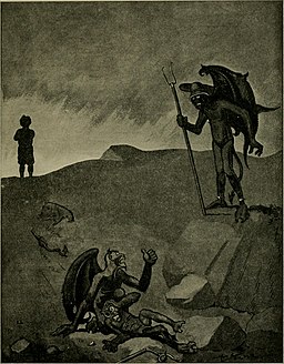 Through hell with Hiprah Hunt; a series of pictures and notes of travel illustrating the adventures of a modern Dante in the infernal regions; also other pictures of the same subterranean world (1901) (14587635639)