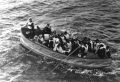 Lifeboat filled with Titanic survivors