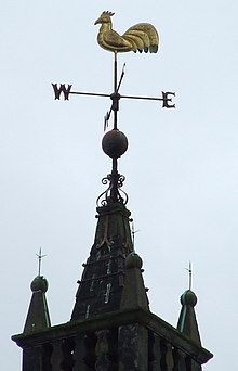 Valentine Jenkins painted and gilded the weathervane of the Glasgow Tolbooth in 1627 Tollbooth Steeple weather vane - geograph.org.uk - 939886.jpg