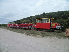 Un train à Soulac-sur-Mer.