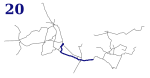 Tramwaje Śląskie línea 20.svg