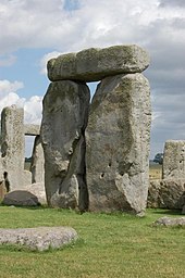 A trilithon at Stonehenge Trilithon at Stonehenge.jpg