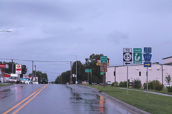 US 63 in Montezuma