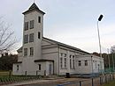 Club gym with climbing tower