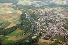 Example of a multifunctional landscape in Hesse, Germany. Villmar Luftbild 062.jpg