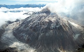 チャイテン山の溶岩ドーム