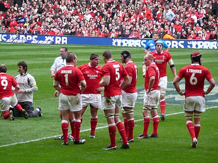 Le pays de Galles lors du Tournoi 2008.