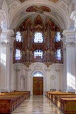 Miniatuur voor Gabler-orgel van de basiliek van de abdij van Weingarten
