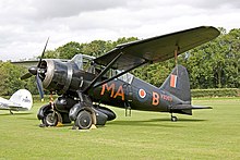 Shuttleworth Collection Lysander during an air show