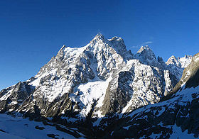 Parete nord del monte Pelvoux