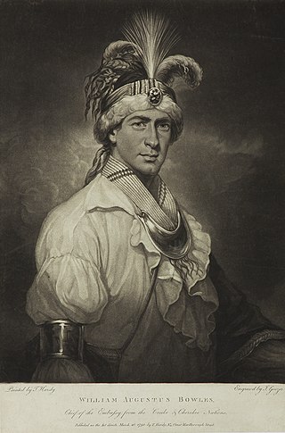 <span class="mw-page-title-main">William Augustus Bowles</span> American soldier and adventurer (c. 1763-1805)