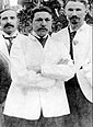 William Coley (Mitte) im Jahr 1892