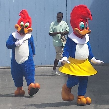 Up until the COVID-19 pandemic, Woody and Winnie Woodpecker were among the mascots of Universal Studios
