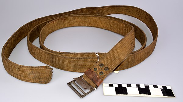 World War I canvas webbing strap