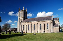 The church of St Mary is a Grade II listed building. Ysceifiog Church.jpg