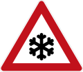 Zeichen 145-53 Schnee- oder Eisglätte; bisher Zeichen 113