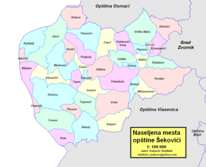 Comunità Shekovichi sulla mappa