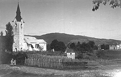 Župnijska cerkev sv. Nikolaja v Adlešičih 1920.jpg