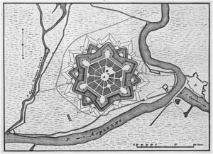 Plano de la fortaleza de la Santa Cruz
