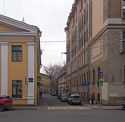 вид на переулок с 9-й Советской улицы