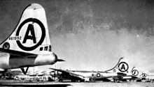 106th Bombardment Wing B-29 Superfortresses at March AFB, 1951 106th Bombardment Wing B-29 Superfortresses 1951.jpg