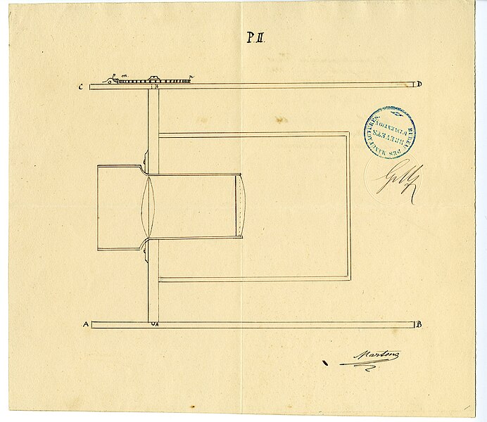 File:1845 mechanical drawing of the Megaskop Panoramic Camera by Frédéric Martens.jpg