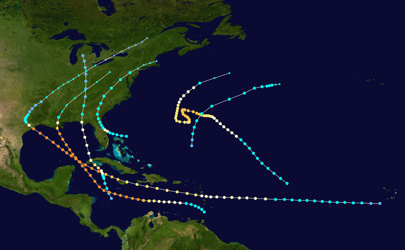 File:1915 Atlantic hurricane season summary map.png