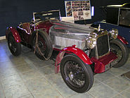 1928 Alvis 12/75 Type FD 2 seat front-wheel drive sports car with a 1.5L supercharged engine and Tourist Trophy Race bodywork