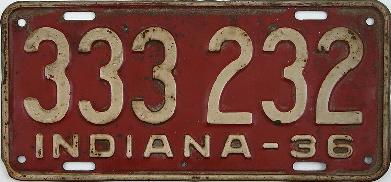 File:1936 Indiana license plate.JPG