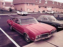1969 Oldsmobile Cutlass Supreme, two-door hardtop coupe, front view 1969-Olds-Cutlass-Supreme-DJF.jpg