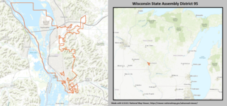 <span class="mw-page-title-main">Wisconsin's 95th Assembly district</span> American legislative district in western Wisconsin