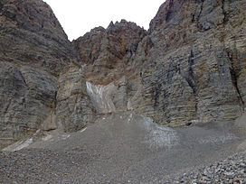 Büyük Havza Milli Parkı, Nevada.JPG Wheeler Peak Glacier 2014/09/15 12 59 34 Görünüm