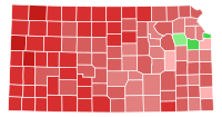2014 United States Senate election in Kansas results map by county.svg