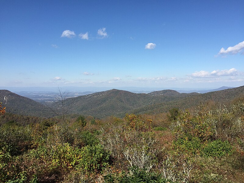 File:2016-10-24 12 02 00 View northwest from the Dundo Overlook along Shenandoah National Park's Skyline Drive in Rockingham County, Virginia.jpg