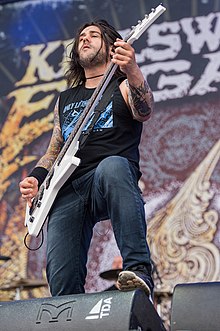 D'Antonio with Killswitch Engage in 2016