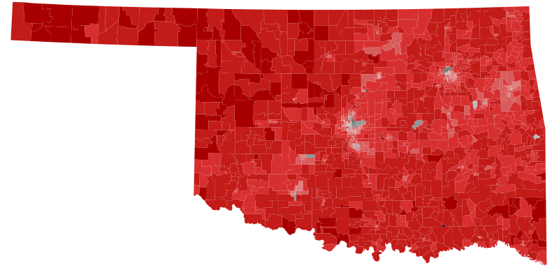File:2018 Oklahoma Treasurer election results by precinct.svg