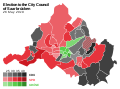 Results of the 2019 Saarbrücken city council election.