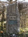 Tombo de Bakunino en la Tombejo Bremgarten-Friedhof de Berno. Foto de 2021.