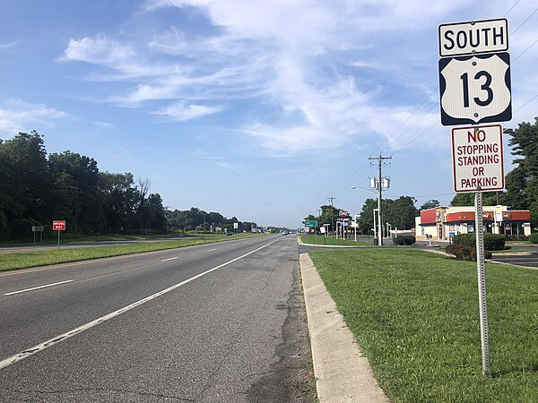 US 13 southbound in Camden