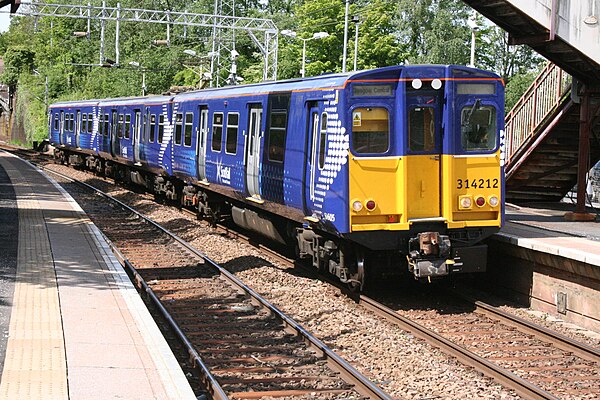 First ScotRail Class 314 at Patterton in 2011