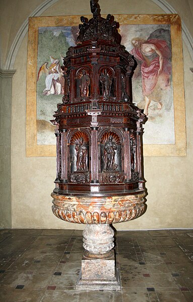 File:6182 - Pallanza - Madonna di Campagna - Fonte battesimale - Foto Giovanni Dall'Orto, 22 Oct 2011.jpg