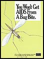 A large insect with a message indicating that AIDS is not Wellcome L0052397.jpg