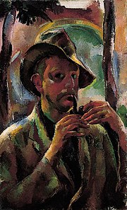 Aba-Novák Self-Portrait with Pipe 1926.jpg