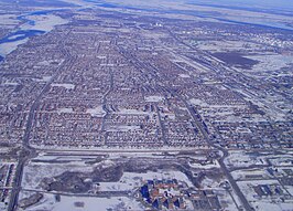 Luchtbeeld van het arrondissement Rivière-des-Prairies–Pointe-aux-Trembles