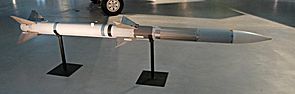 Afgedankte AIM-120 in het museum