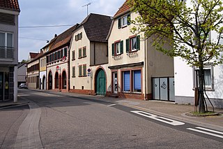 Albersweiler Place in Rhineland-Palatinate, Germany