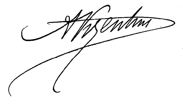 signature d'Albert Vizentini